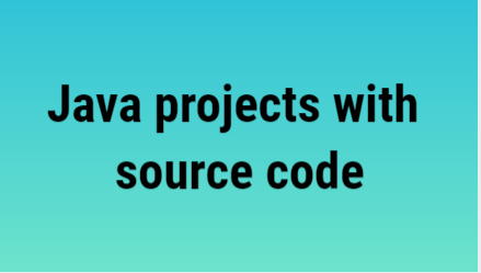 java projects with source code