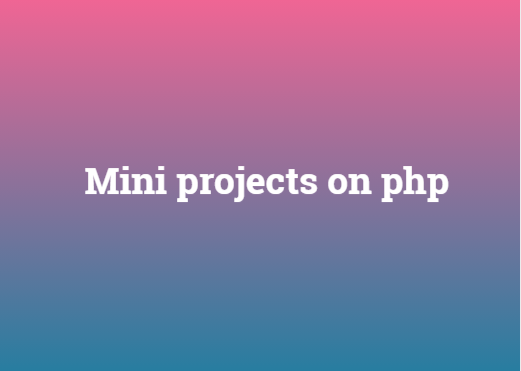 MINI PROJECTS FOR CSE