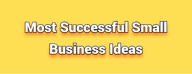 Most Successful Small Business Ideas