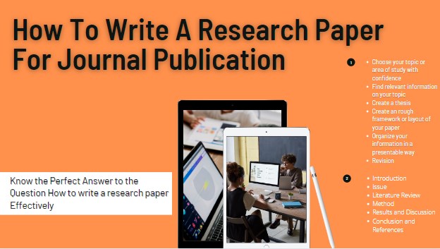 how to write a research paper for journal publication pdf