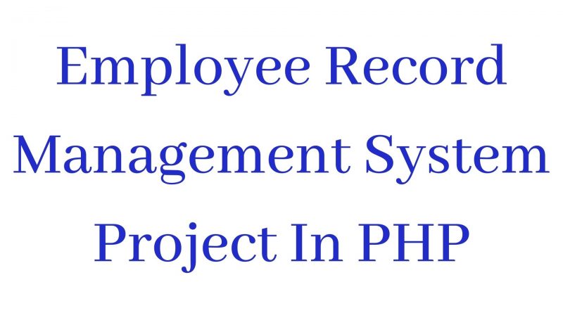 Employee Record Management System
