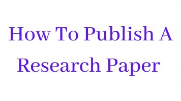 How To Publish A Research Paper In International Journal