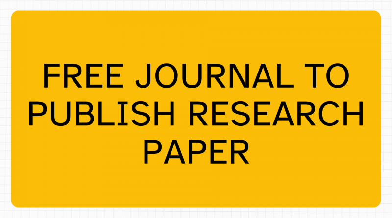 Research Paper For Journal