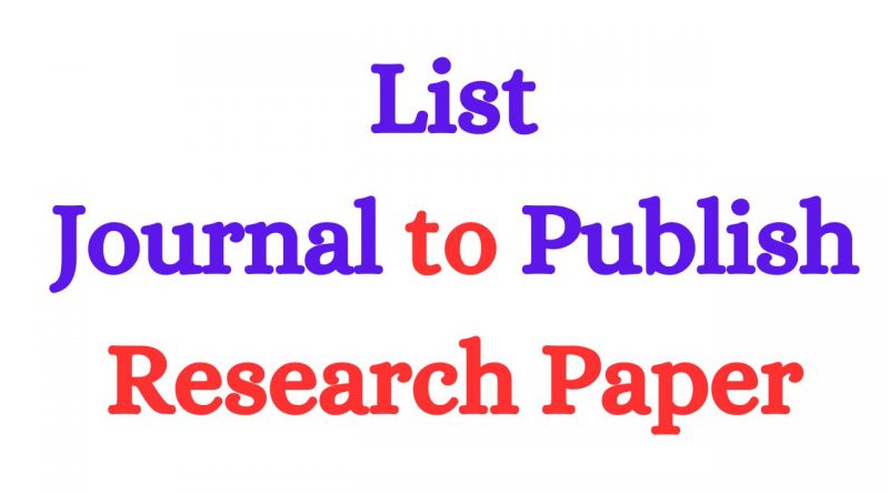 research paper publication sites